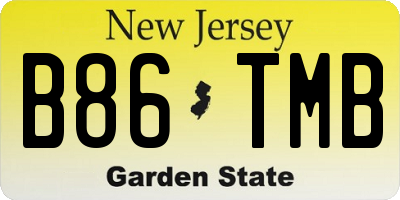 NJ license plate B86TMB