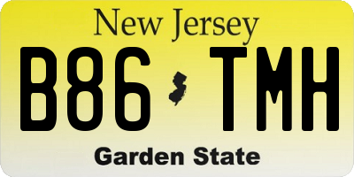 NJ license plate B86TMH
