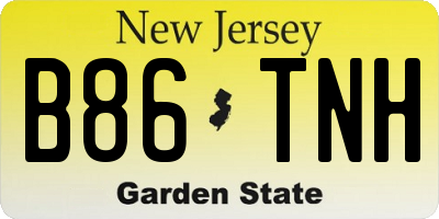 NJ license plate B86TNH