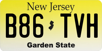 NJ license plate B86TVH