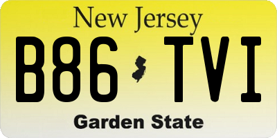 NJ license plate B86TVI