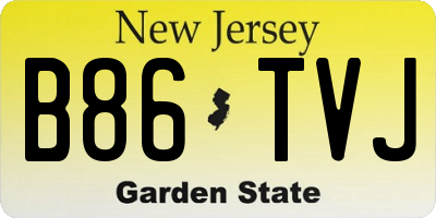 NJ license plate B86TVJ