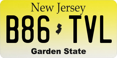 NJ license plate B86TVL