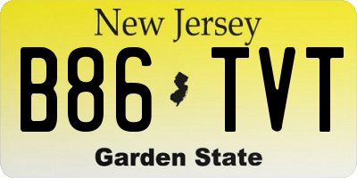 NJ license plate B86TVT