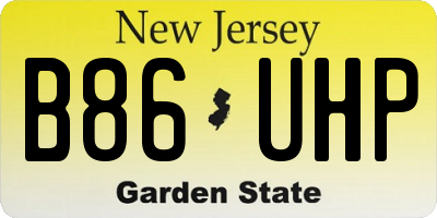 NJ license plate B86UHP