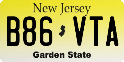 NJ license plate B86VTA