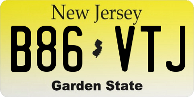 NJ license plate B86VTJ