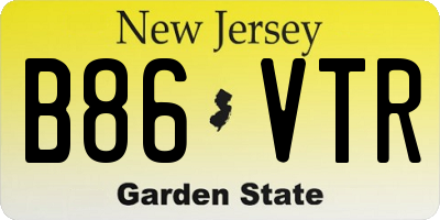 NJ license plate B86VTR