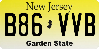 NJ license plate B86VVB