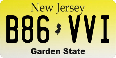 NJ license plate B86VVI
