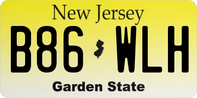 NJ license plate B86WLH