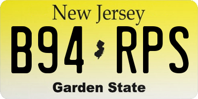 NJ license plate B94RPS