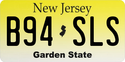 NJ license plate B94SLS