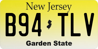 NJ license plate B94TLV