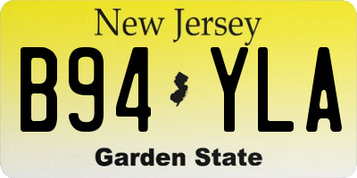 NJ license plate B94YLA