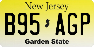 NJ license plate B95AGP