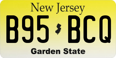 NJ license plate B95BCQ