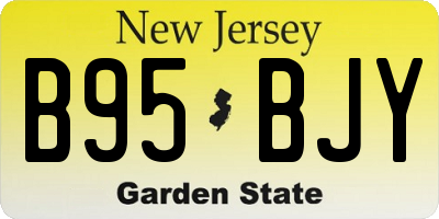 NJ license plate B95BJY