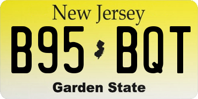 NJ license plate B95BQT