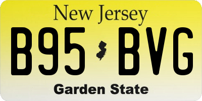 NJ license plate B95BVG