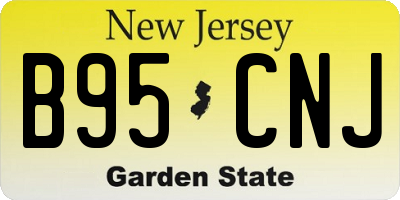 NJ license plate B95CNJ