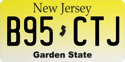NJ license plate B95CTJ