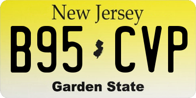 NJ license plate B95CVP