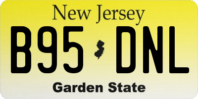 NJ license plate B95DNL