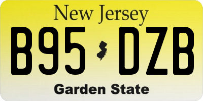 NJ license plate B95DZB
