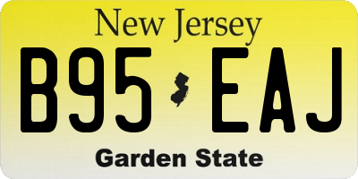 NJ license plate B95EAJ