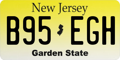 NJ license plate B95EGH