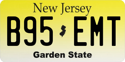 NJ license plate B95EMT