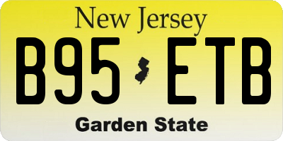 NJ license plate B95ETB