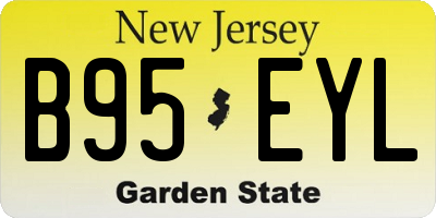 NJ license plate B95EYL