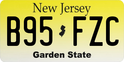 NJ license plate B95FZC