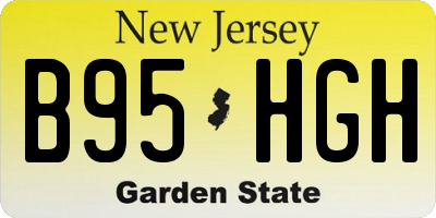 NJ license plate B95HGH