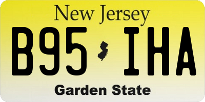 NJ license plate B95IHA
