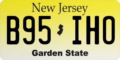 NJ license plate B95IHO