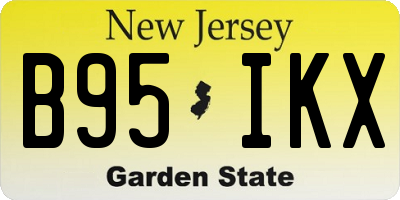 NJ license plate B95IKX