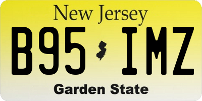 NJ license plate B95IMZ