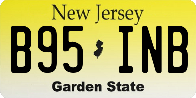 NJ license plate B95INB