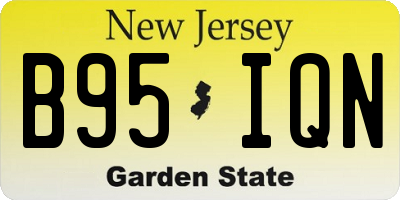 NJ license plate B95IQN