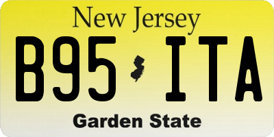 NJ license plate B95ITA