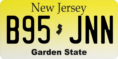 NJ license plate B95JNN