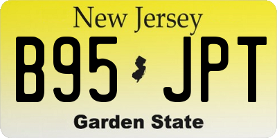 NJ license plate B95JPT