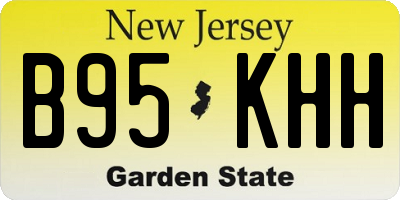 NJ license plate B95KHH