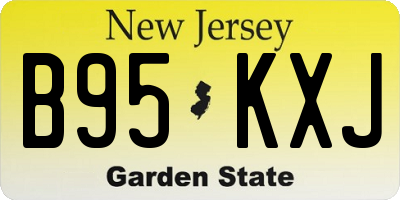 NJ license plate B95KXJ