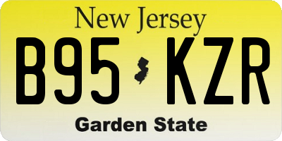 NJ license plate B95KZR