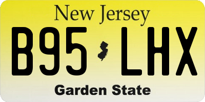 NJ license plate B95LHX
