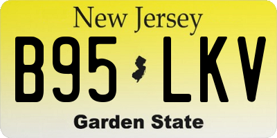 NJ license plate B95LKV